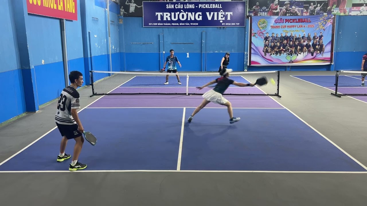 Hà chi vs Bình Tuyết 👹 Pickeball 14/2