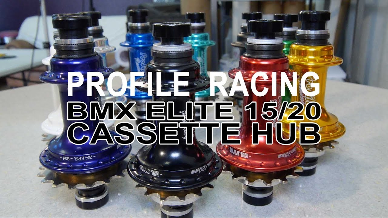 BMX RACE PARTS - Profile Racing - 15/20MM BMX Elite Cassette Hub