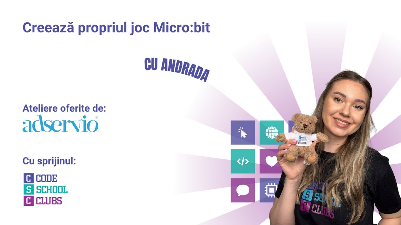 Creează propriul joc cu Micro:bit! Atelier interactiv pentru copii între 10 și 17 ani
