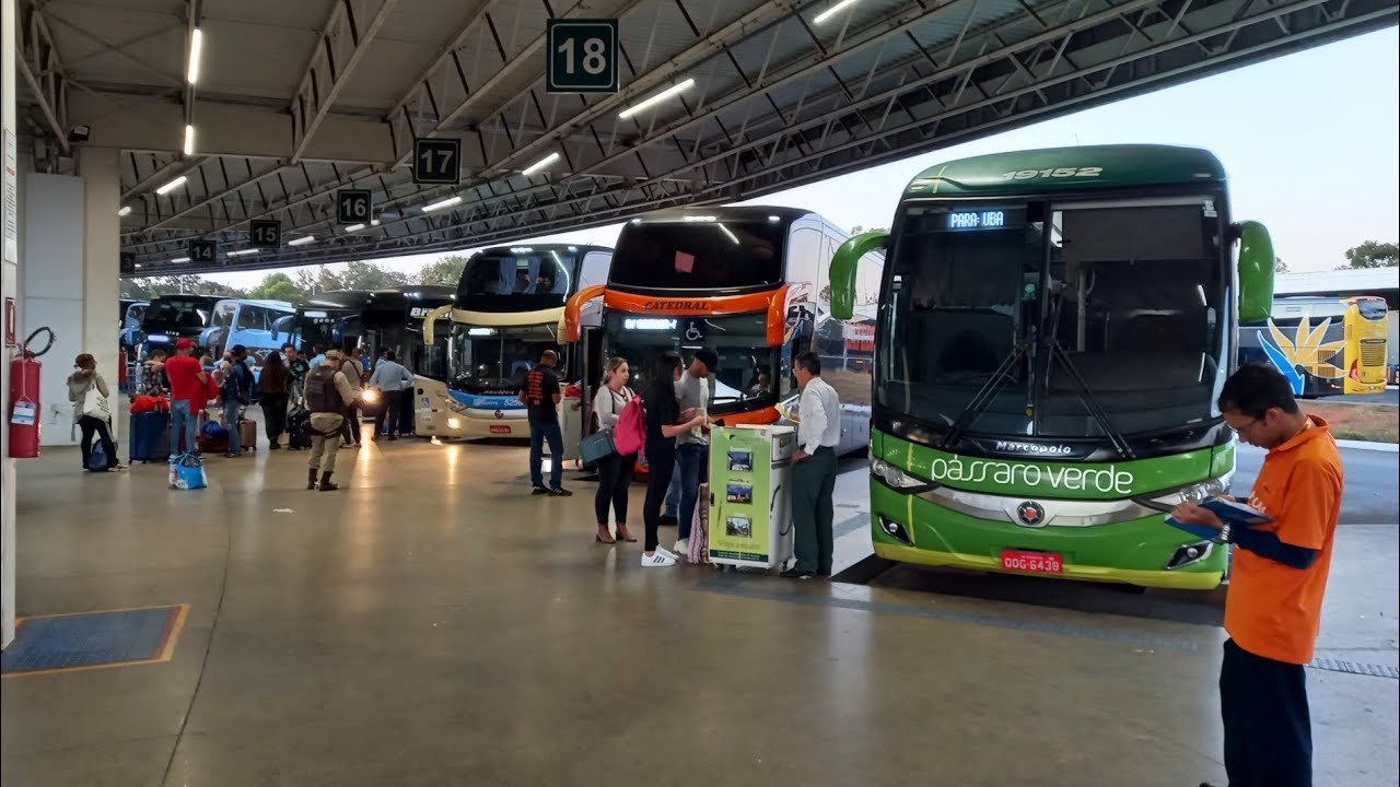 MOVIMENTO DE ÔNIBUS EM BRASÍLIA | EMBARQUE E DESEMBARQUE DE PASSAGEIROS