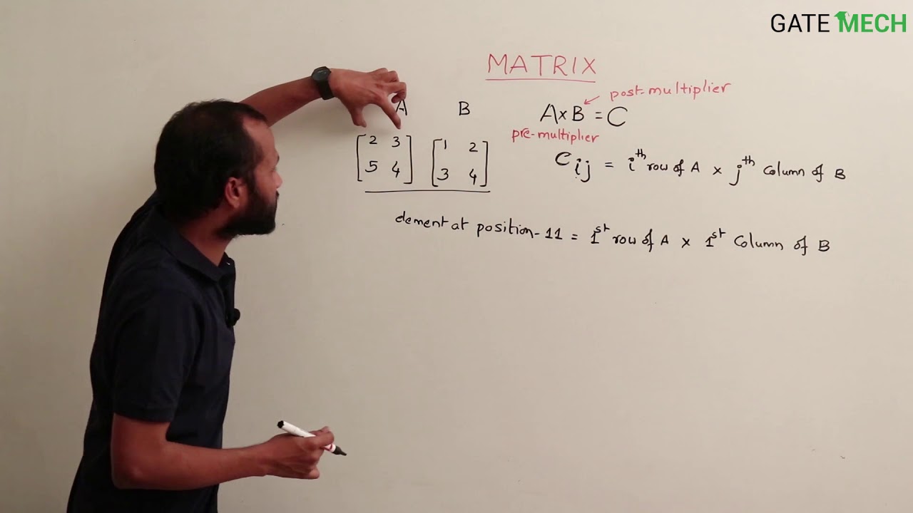 ESE GS || Mathematics || Subtraction, Multiplication of matrices, Identity and Scalar matrices