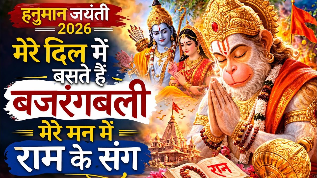  🛕दिल में बसते हैं बजरंगबली | मेरे मन में राम के संग | सबसे सुंदर हनुमान भजन 2026  🚩 Soulful Music 🙏