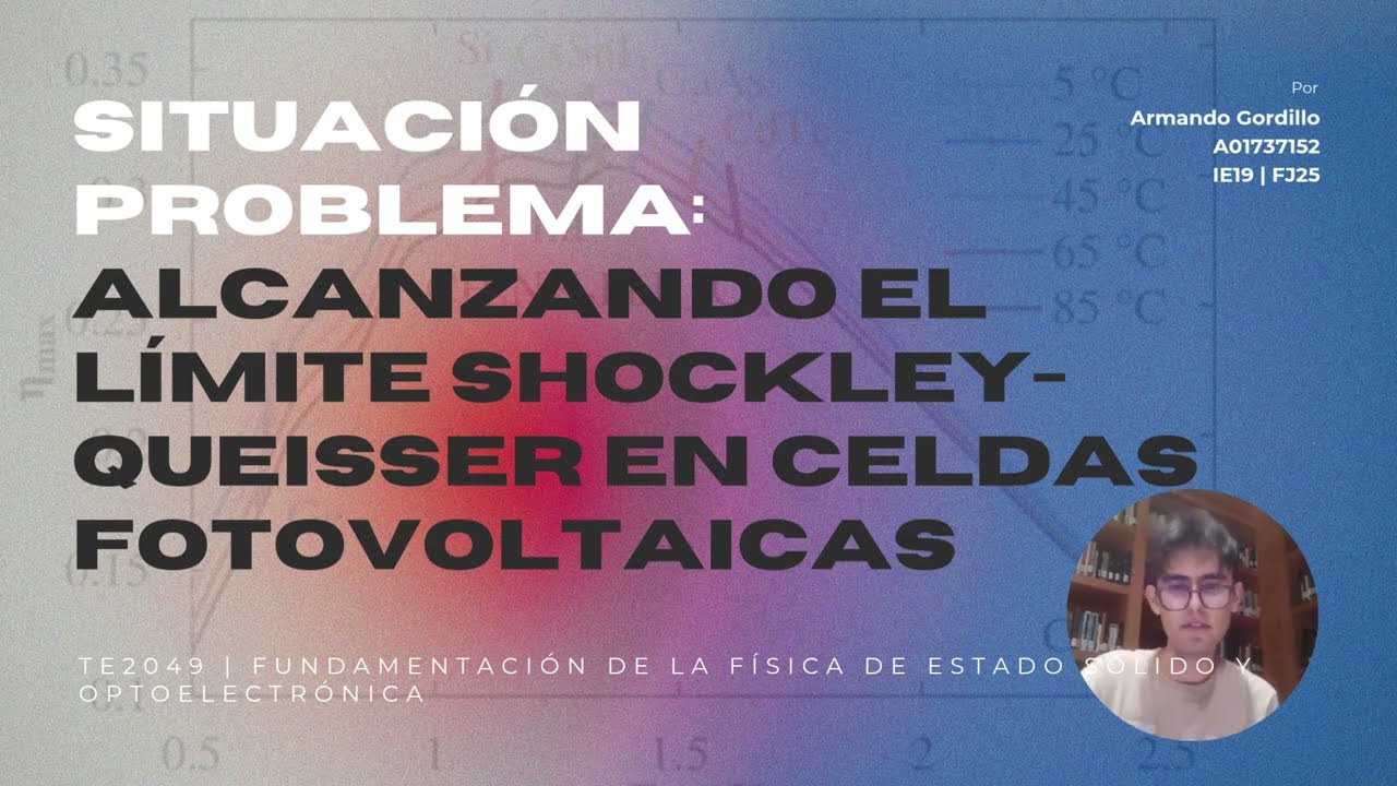 TE2049 | Shockley-Queisser | Armando Gordillo Ramírez | A01737152