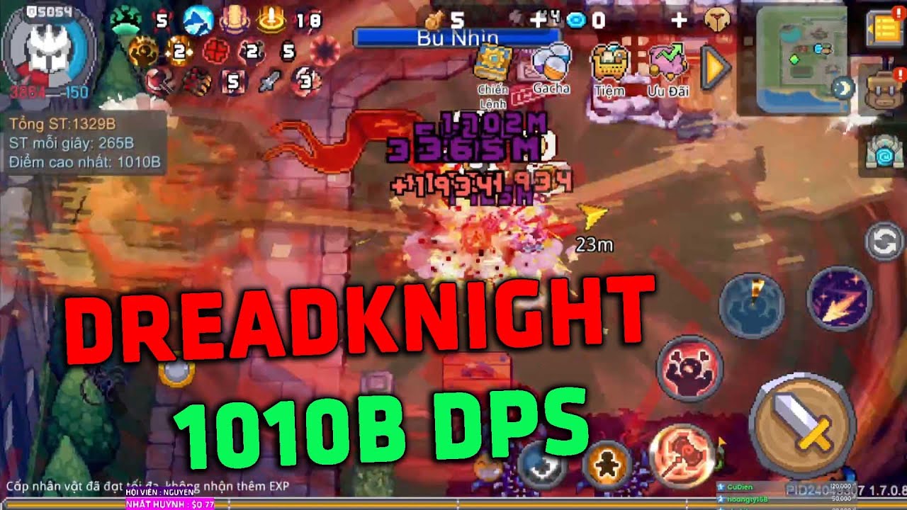 Build Kỵ Sĩ Hắc Ám 1010B DPS SS3 Soul Knight Prequel