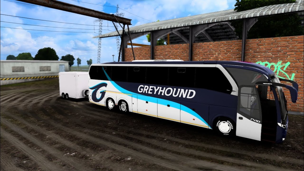 neobus new road n10 | greyhound bus mod ets2 | pulling trailer | africa map mod| ets2 1.50 | buses