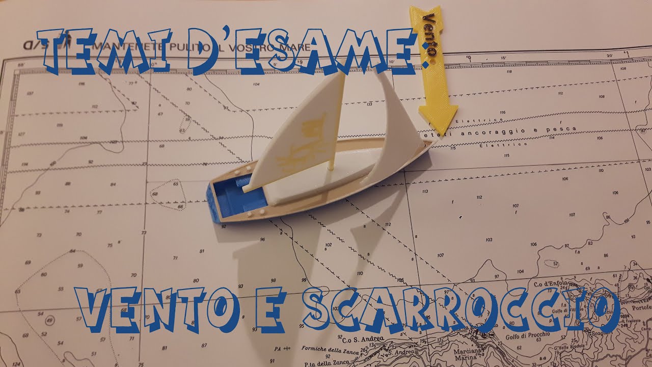 05 - Esercizio carteggio esame Patente Nautica senza limiti - Vento e scarroccio