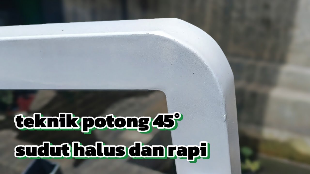 Cara potong besi holow hasil sudut siku halus dan rapi || ALL ZIZES of 45&deg;iron cutting techniquie