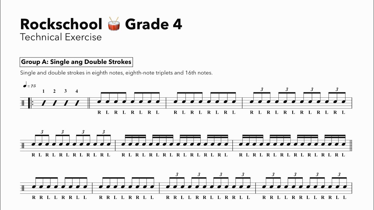 Technical Exercise Rockschool 🥁 Grade 4