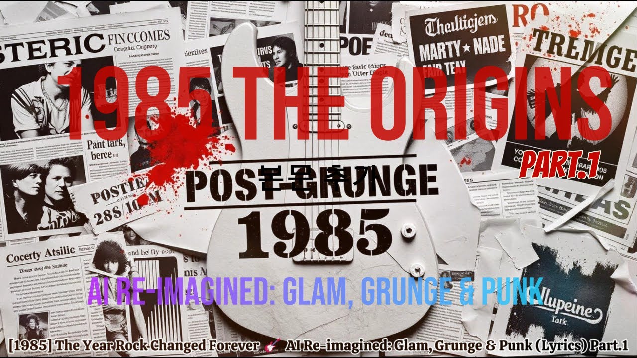 [1985] The Year Rock Changed Forever 🎸 AI Re-imagined: Glam, Grunge & Punk (Lyrics)