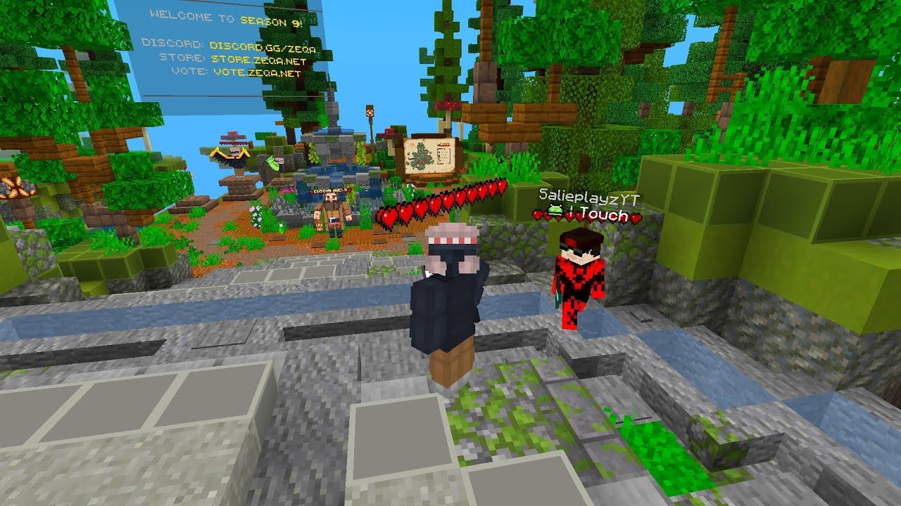 Doing some pvp in bedrock