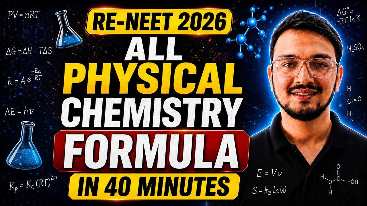 All Physical Chemistry Formula in One Shot 🔥 | Complete RE NEET 2026 Revision |