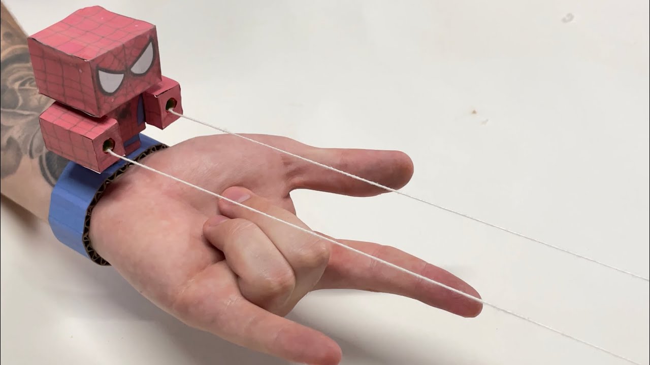 FAÇA UM INCRÍVEL MINI LANÇADOR DE TEIA DO HOMEM ARANHA