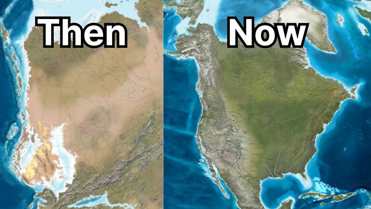 Evolution of North America - from the Permian to the Quaternary Period