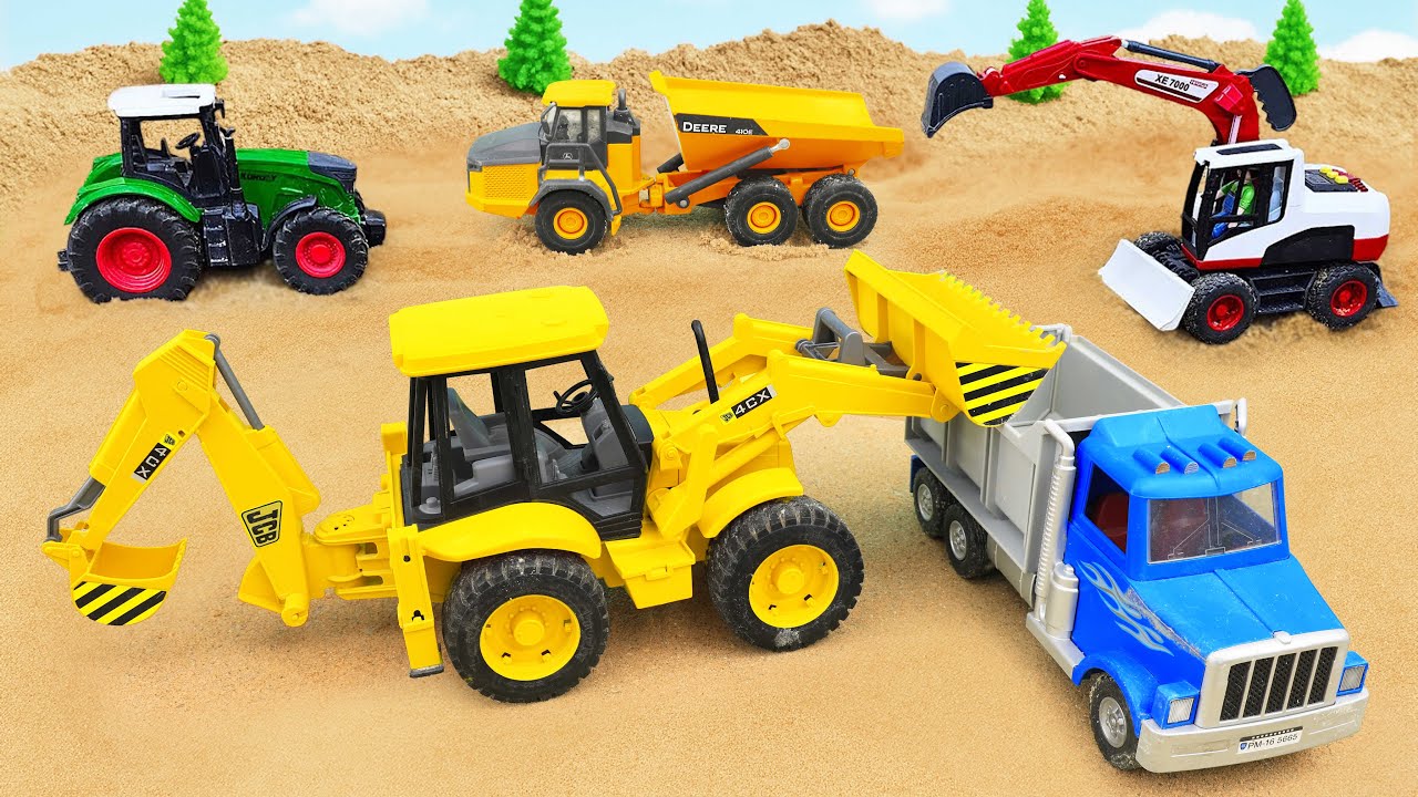 Diy tractor mini Bulldozer to making concrete road | Construction Vehicles, Road Roller #83
