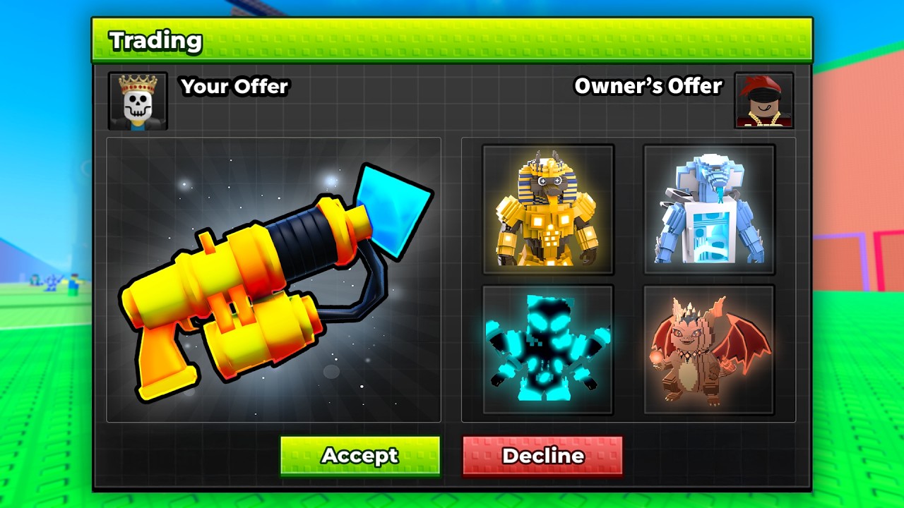 Trading HARPOON GUN For 24 Hours in Escape Tsunami for Brainrots