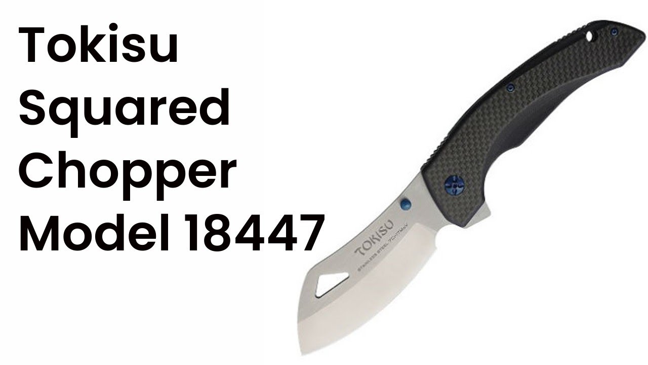 Tokisu Squared Chopper Tactical Linerlock Folding Knife - Model 18447