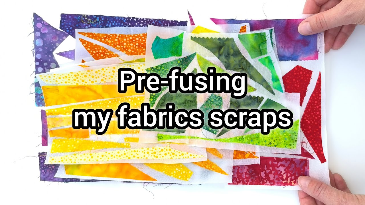 Pre-fusing my fabric scraps
