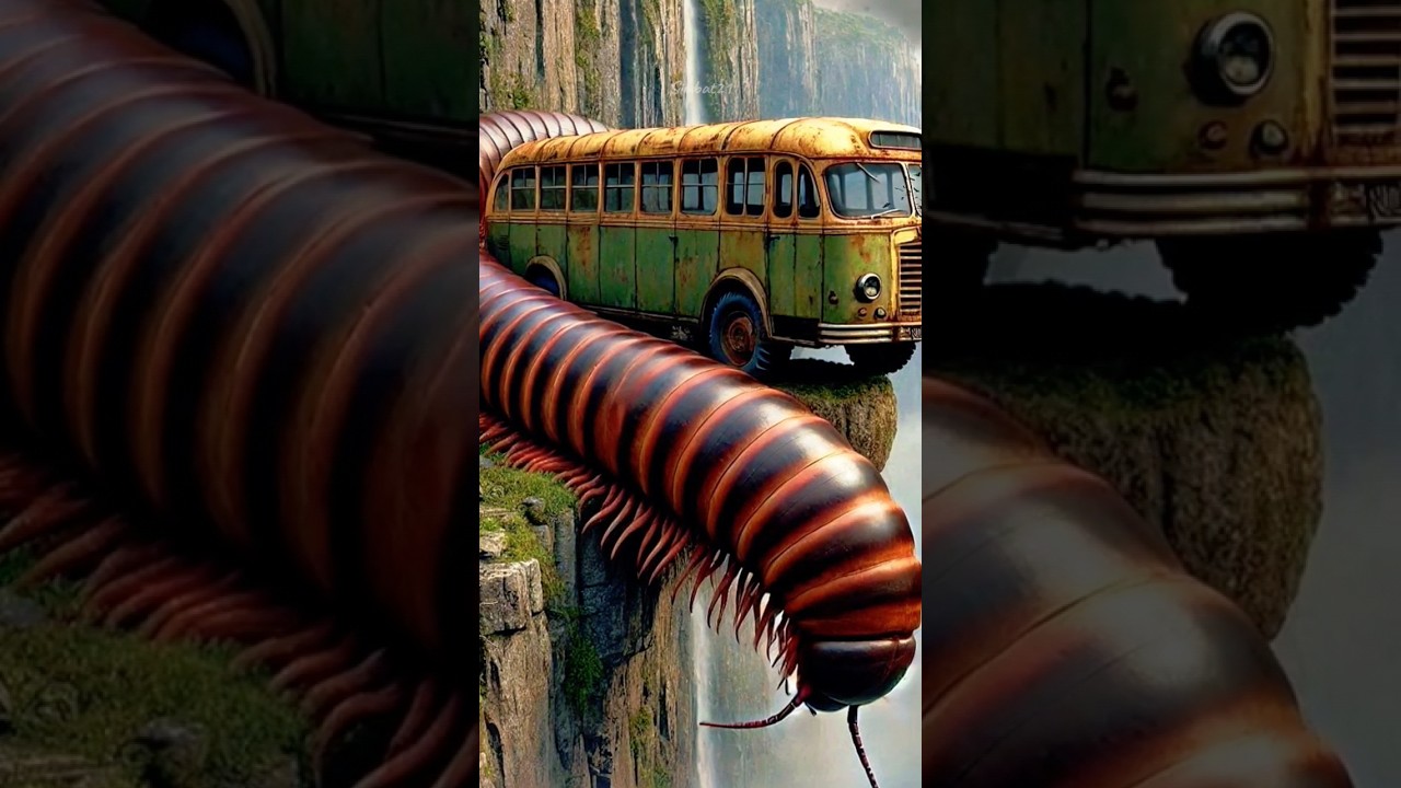 Nature Exploration &radic; Travel Discovery | Abandoned Rusted Bus On A Cliff #shorts #memes #wildlife