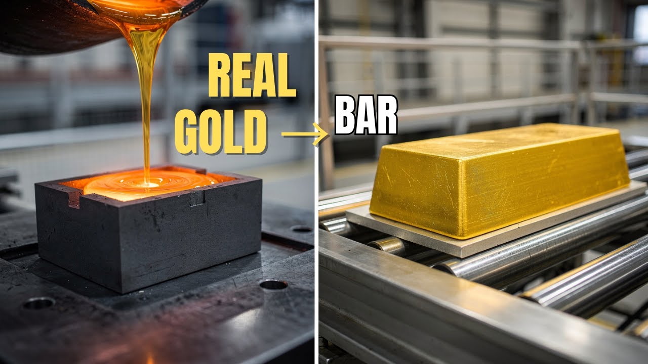 Inside the 24K Gold Line | From Liquid Gold to Solid Bars (End-to-End Process)