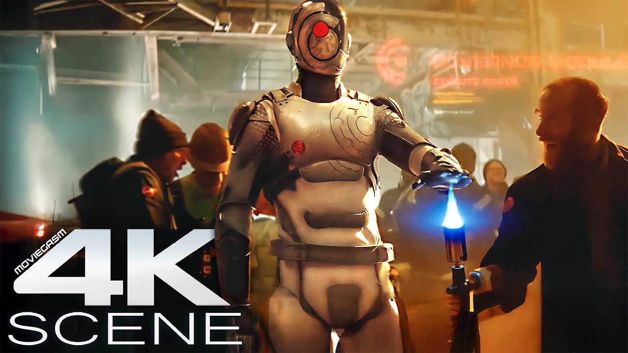 Asteroid Miners Mess With The Wrong Super Cyborg (2025) 4K Scene - Murderbot Opening Scene Clip