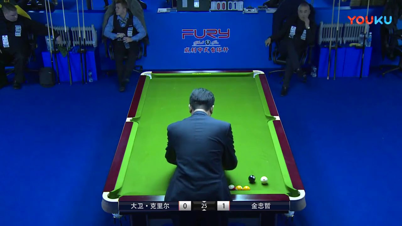 David Kriel (SA) VS Jin Zhongzhe (FRA) - Overseas - 2018 World Chinese 8 Ball Masters