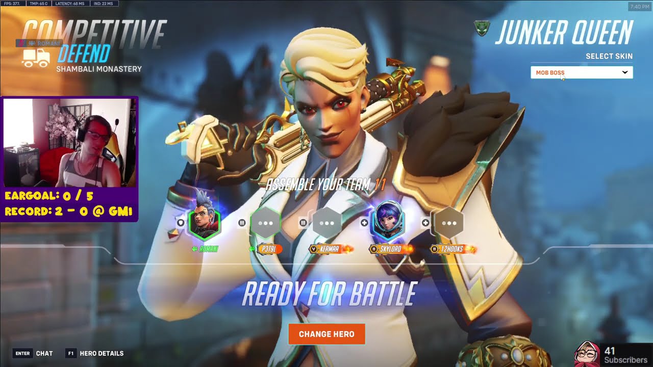 ROMANI RAMATTRA + JUNKER QUEEN GAMEPLAY OVERWATCH 2 SEASON 17