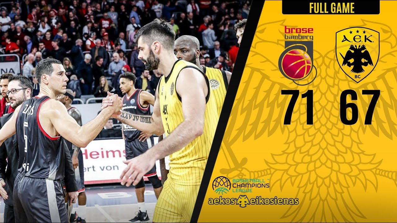 Μπάμπεργκ-ΑΕΚ 71-67 FULL GAME HD 27-3-2019