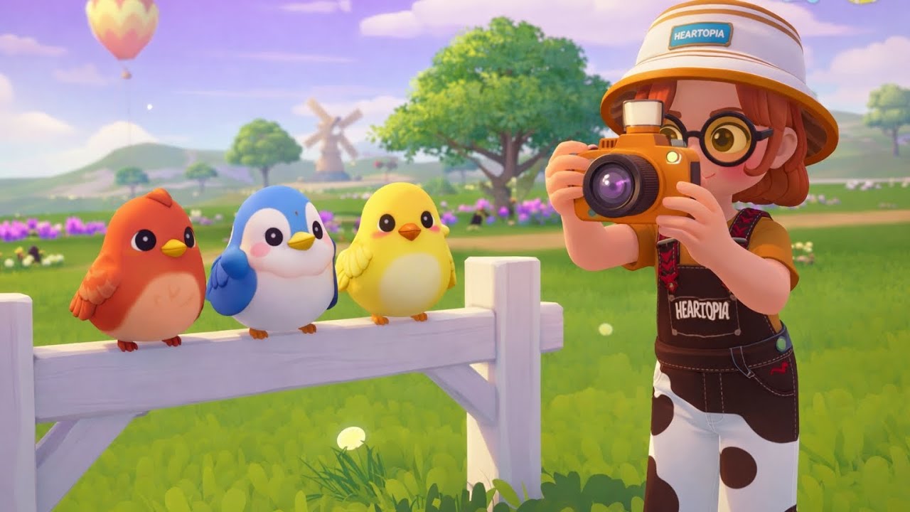 Let’s play :heartopia: J’ai débloqué la photo des oiseaux sur Heartopia ! #2 
