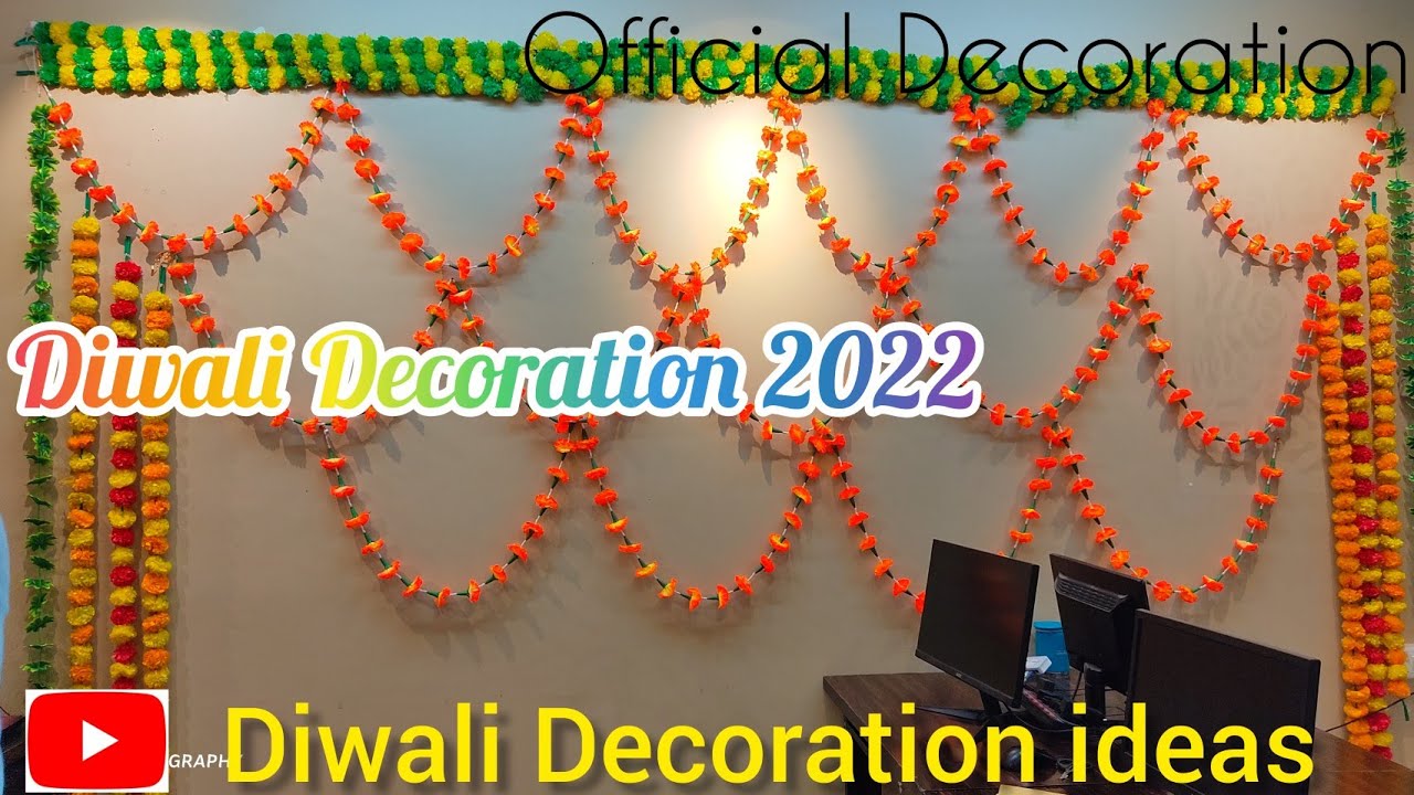 Diwali Decoration ideas🤔/ Diwali Decoration in official / Diwali Decoration Mathnix office  #diwali