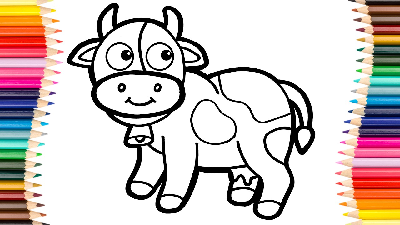 Cute Animal Set. Lets Draw Cute Animals For Kids.