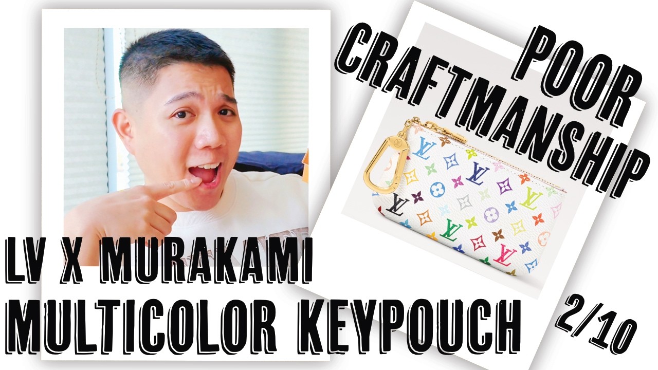 Louis Vuitton Multicolor Key Pouch Unboxing | LV x Murakami Key Pouch Honest Review