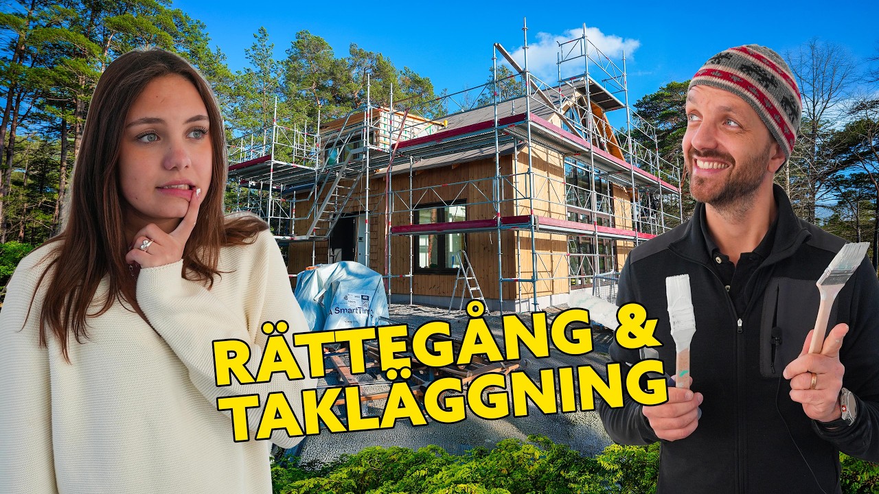 V&auml;lja f&auml;rg & L&auml;gga Tak! Familjen bygger hus - Avsnitt 7