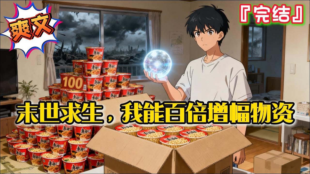 完结《末世求生，我能百倍增幅物资》重生末世前半小时，好在他可以百倍增幅和升级物资…#爽文 #小说 #一口气看完 #有聲書 #有声小说 #完结文 #有声书 #完結 #末日 #求生 #末世 #天灾 #重生