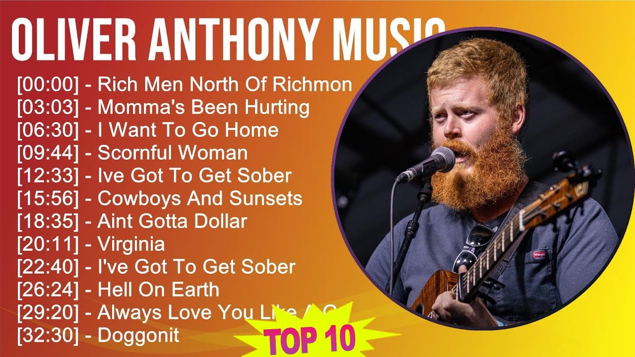 Oliver Anthony Music 2025 MIX Greatest Hits - Rich Men North Of Richmond, Momma's Been Hurting, ...