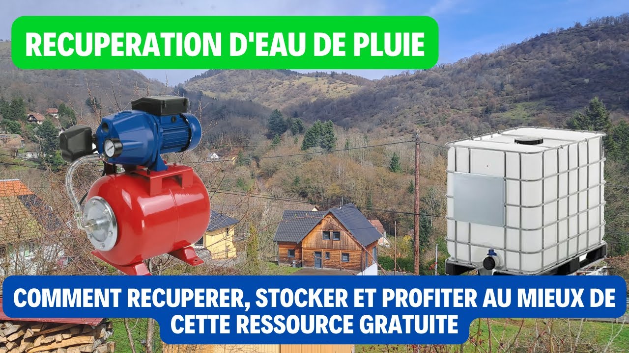 Méthode de Récupération et usage de l'eau de pluie