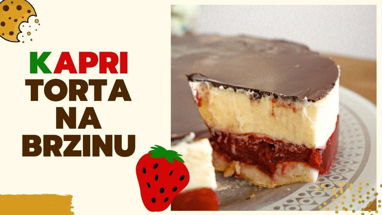 KAPRI TORTA bez PEČENJA I Capri cake | cook bake decorate