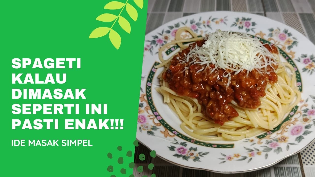 SPAGETI KALAU DIMASAK SEPERTI INI PASTI ENAK BIKIN NAGIH!!
