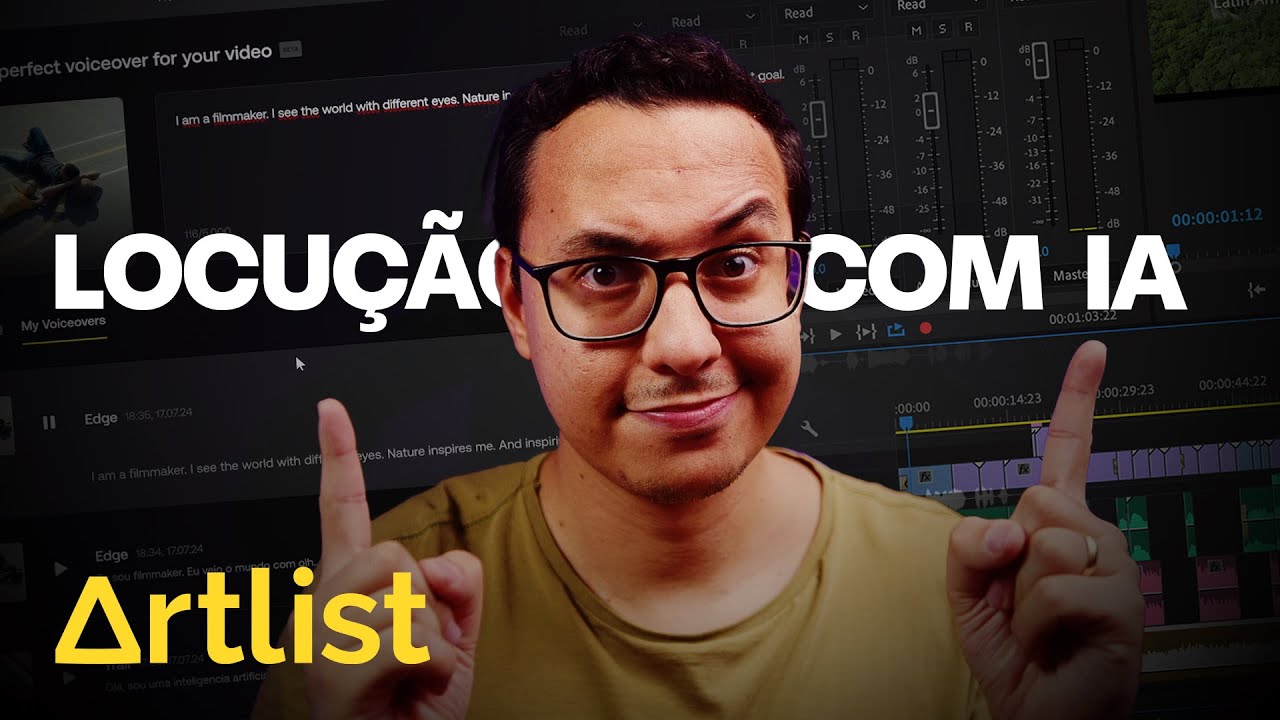 NARRA&Ccedil;&Atilde;O CINEMATOGR&Aacute;FICA com INTELIG&Ecirc;NCIA ARTIFICIAL! | Artlist AI Voiceover