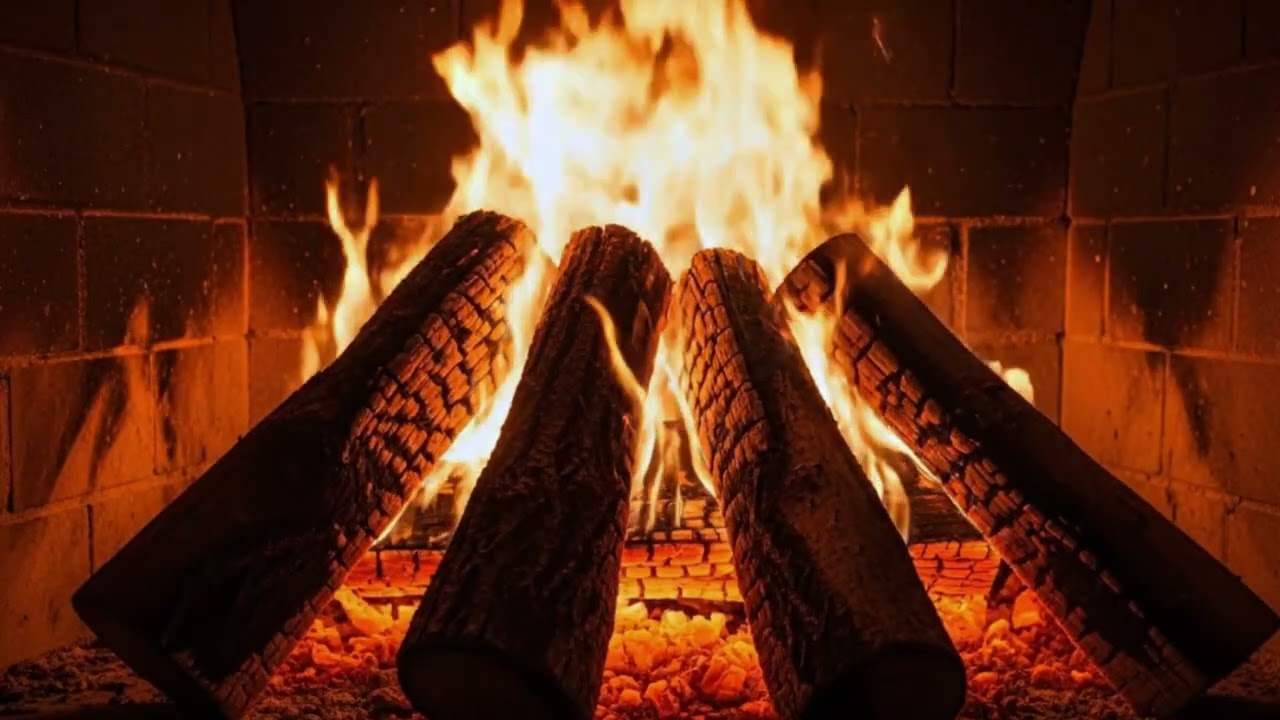 NO ADS 🔥 4K Fireplace Fire Sounds to Help You Sleep Faster