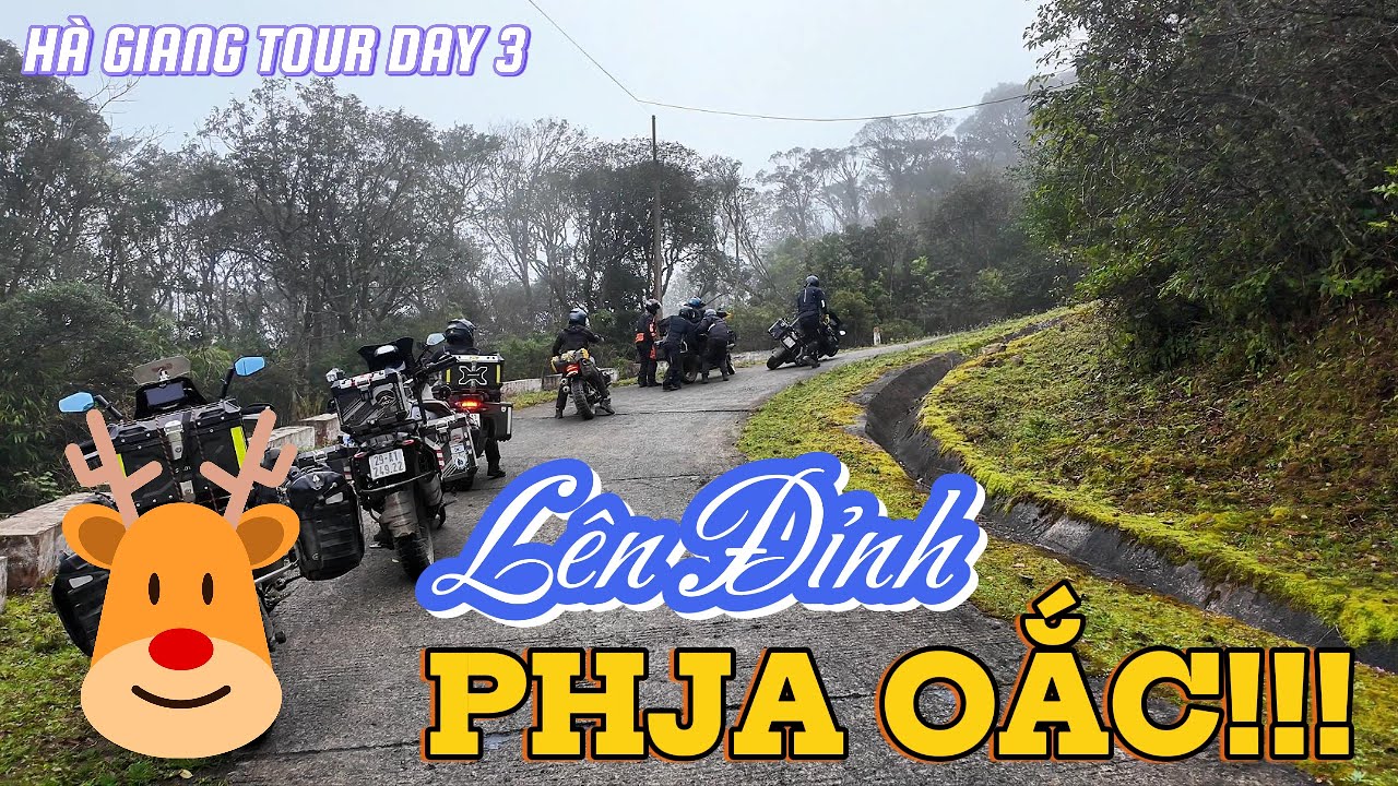 Lần đầu Lên Đỉnh PHJA OẮC - Cung đường Hoang sơ cùng Độ dốc cao 1931 mét, thử thách tay lái Biker