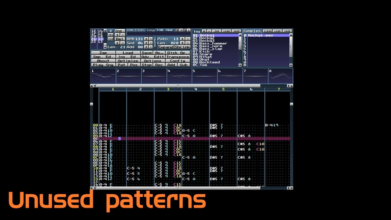 Driver Soundtrack (PSX): Miami day unused patterns