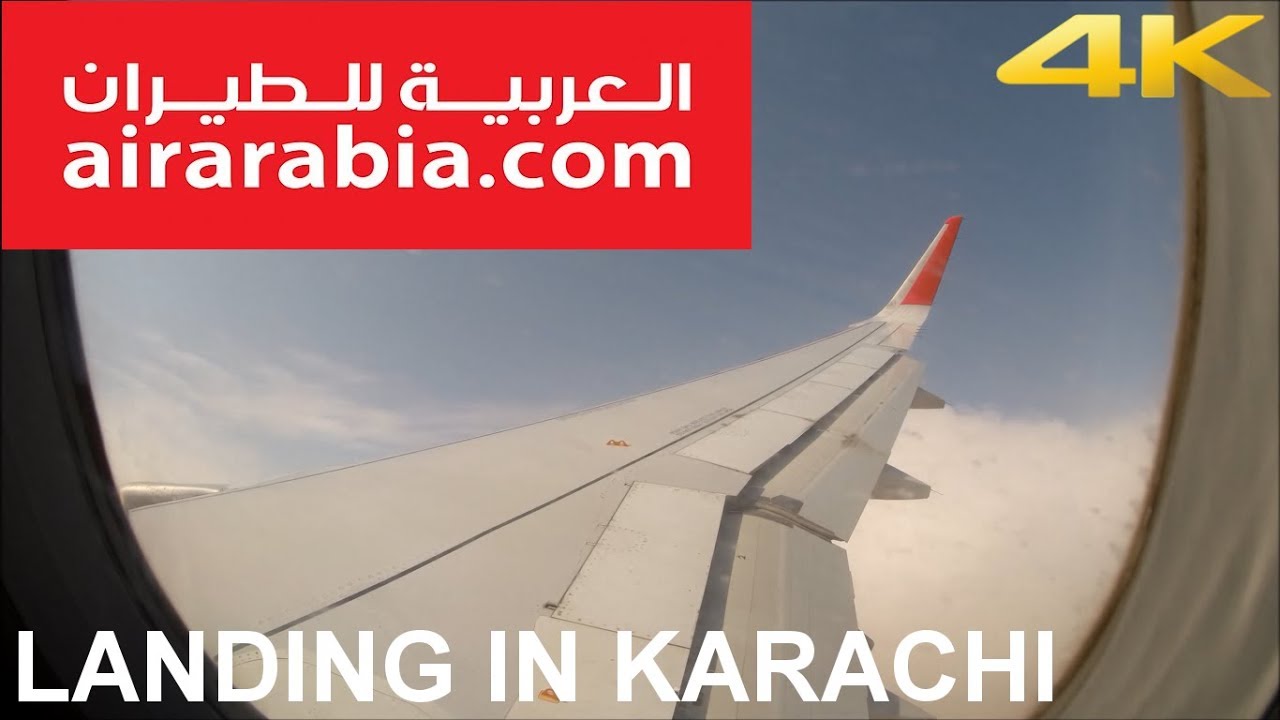 [4K] Air Arabia Airbus A320 Landing at Karachi (KHI/OPKC)
