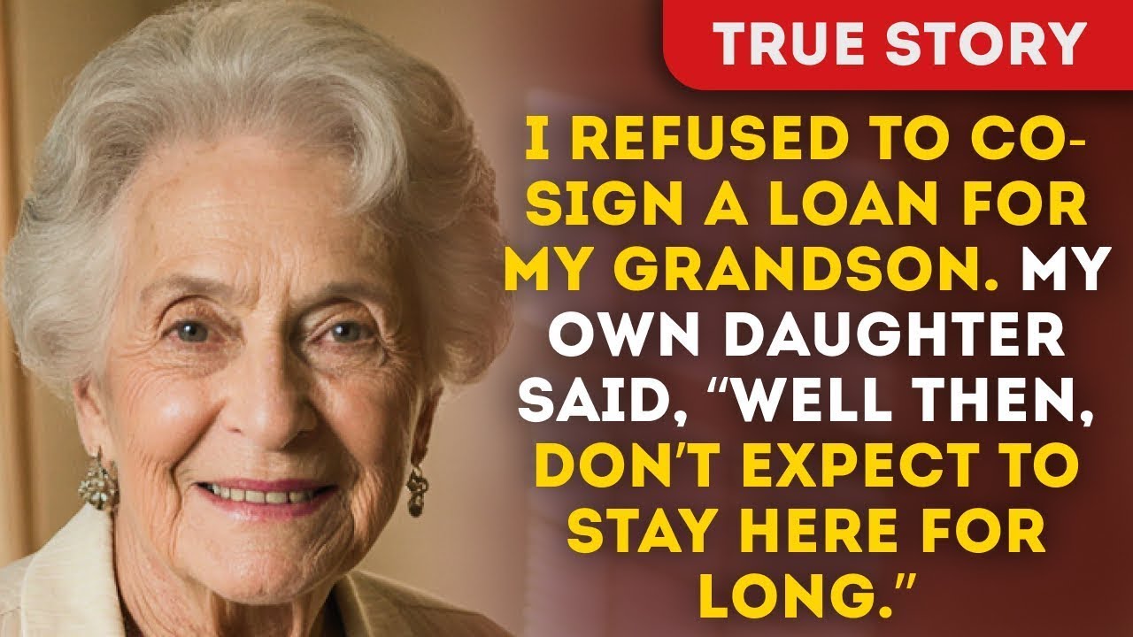 I refused to co-sign my grandson’s loan—my own daughter turned on me...