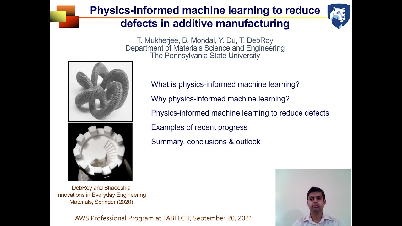Physics-informed machine learning to reduce defects in additive manufacturing