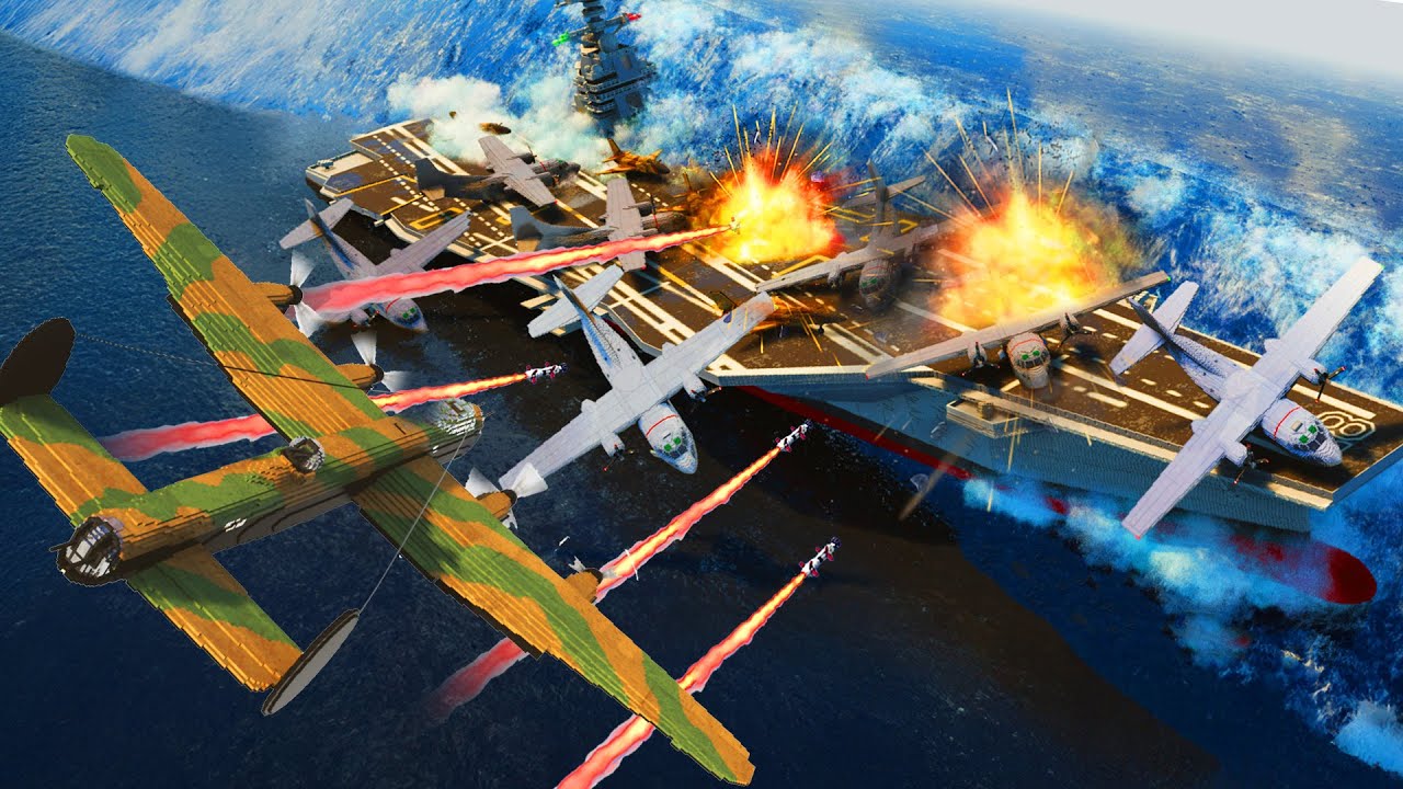 Realistic Planes vs Battleships & Aircraft Carrier 😱 Teardown