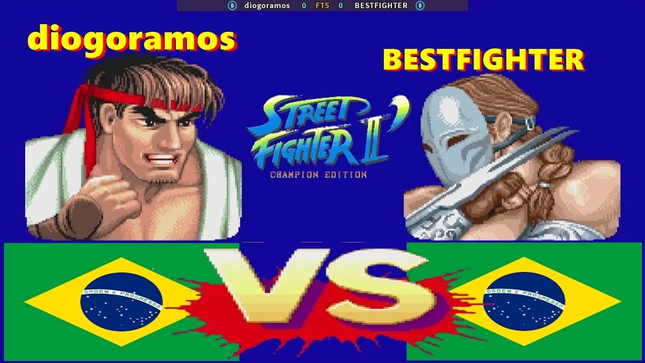 Street Fighter II' - Champion Edition- diogoramos vs BESTFIGHTER FT5