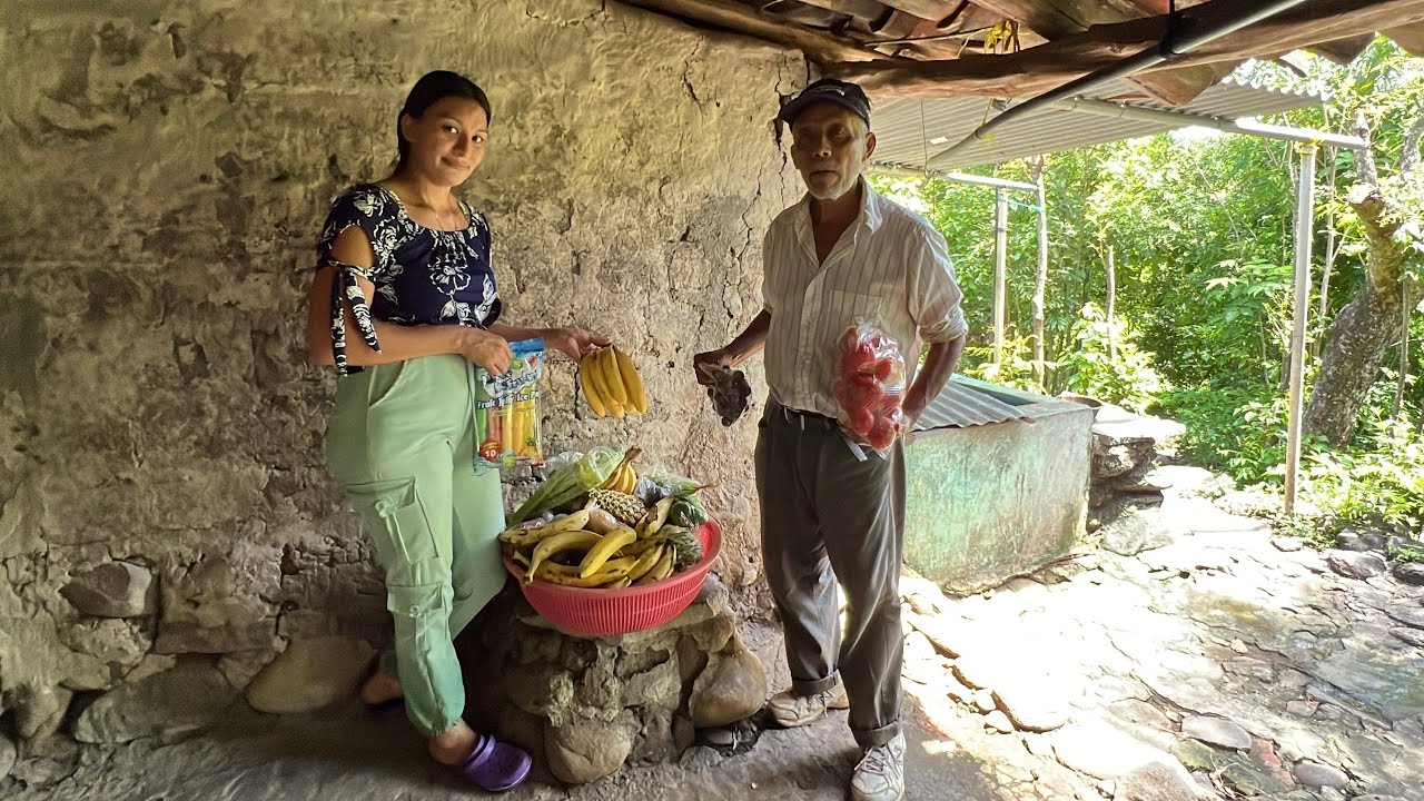 Entregado canasta de frutas y verduras a DON ALEJANDRO !!!pesca en el río torola