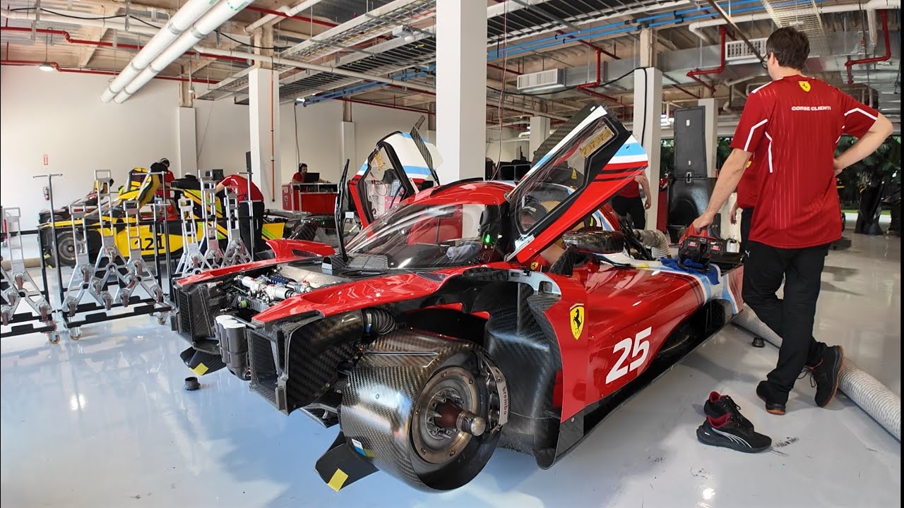 Ferrari 499P Modificatas getting prepped to unleash their fury at Ferrari Racing Days