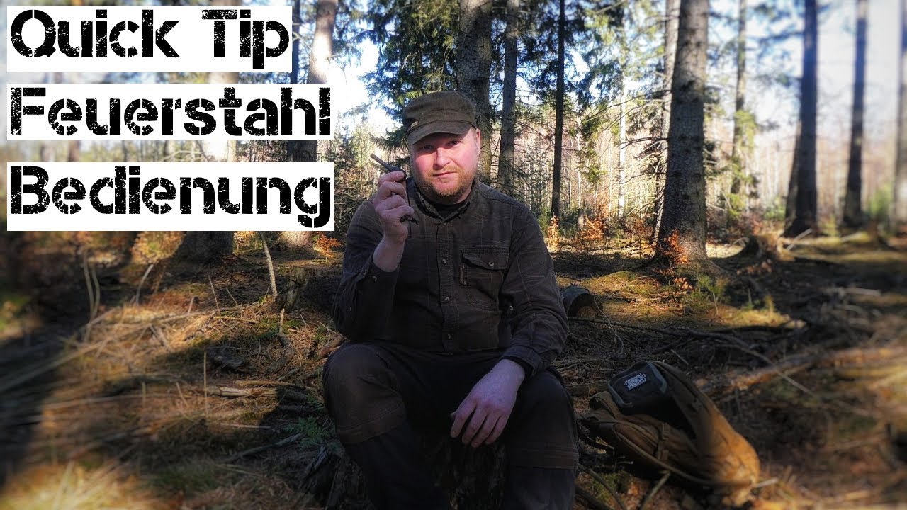 Quick Tip Feuerstahl Bedienung | Den Feuerstahl richtig benutzen | Bushcraft Skills