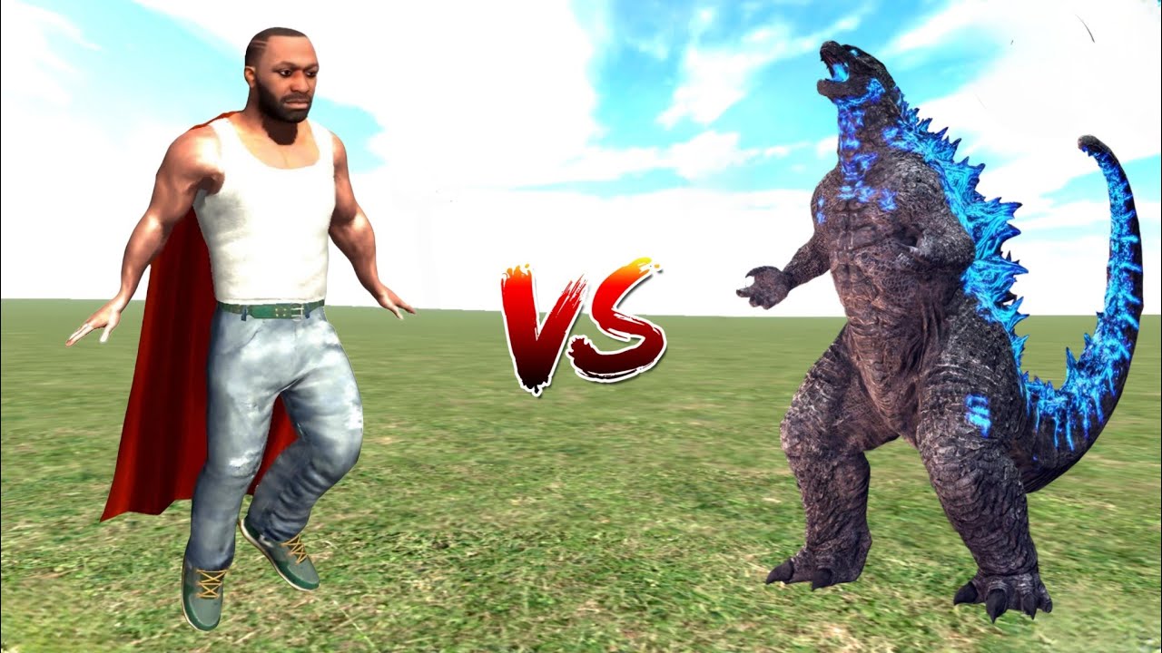 FRANKLIN BECOME SUPERMAN TO FIGHT WITH GODZILLA IN INDIAN BIKES DRIVING 3D